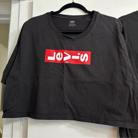 Levi cropped short sleeve tees - Size Large - Black - Picture 4 of 4